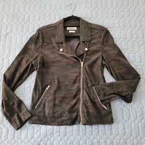 Level 99  Midnight Camo Moto Jacket Size Small